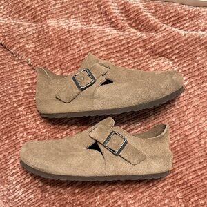 Birkenstock London Suede Clogs Size 39